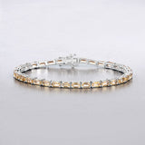 12.80 Carat Genuine Citrine .925 Sterling Silver Bracelet