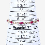 5.00 Carat Genuine Ruby 10K Yellow Gold Bracelet