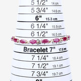 8.00 Carat Genuine Ruby 10K Yellow Gold Bracelet