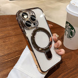 Electroplated Magnetic Suction Bracket Phone Case
