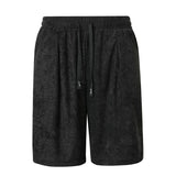 Mens Jacquard Casual Loose-fit Shorts