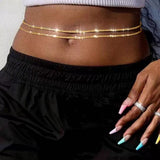 Beach Double-layer Waist Chain For Women