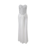 Womens Sexy Bandage Dress Adorned With Sparkling Rhinestones And Delicate Spaghetti Straps