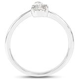 14K White Gold 0.50 Carat Genuine White Diamond Ring