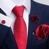 Men's Tie Suit Pocket Square Combo 8