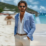 Mens Slim-fit Casual Suit Jacket, Fashionable Mens Outerwear
