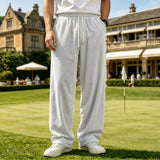 Mens Corduroy Non-Stretch Loose-Fit Casual Trousers