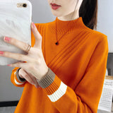 Womens Half-Turtleneck Sweater Base Layer Top For Layering