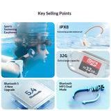 Long-Lasting Bone-Conduction Bluetooth Sports Headphones