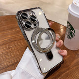 Electroplated Magnetic Suction Bracket Phone Case