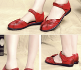 Breathable Ethnic Style Peep-Toe Women's Sandals