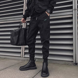 Mens Fleece-Lined Extra-Thick Slim-Fit Cargo Pants With Drawstring Hems