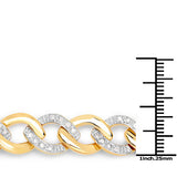 0.70 Carat Genuine White Diamond .925 Sterling Silver Bracelet
