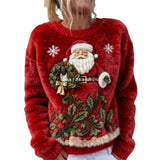 AutumnWinter Patterned Fleece Sweatshirt With Printed Design