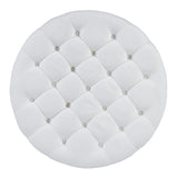 Modern Large Round Ottoman Coffee Table 2-Tier