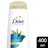 Dove Ultra Care Aloe Vera Anti-Dandruff Shampoo: Soothe Itchy, Dry Scalp & Eliminate Flakes with Natural Tea Tree Oil - Vegan & Paraben Free