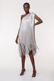 Sleek And Playful Tassel Skirt Party Dress