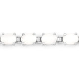 10.26 Carat Genuine Opal .925 Sterling Silver Bracelet