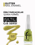 Flormar Glitter Nail Enamel Sparkly Polish 11ml