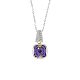 Cubic Zirconium Fashion Pendants Sterling Silver
