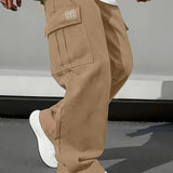 Mens Loose Fit Work Pants With A Drawstring