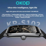 KP-S102 Best Selling Smartwatch Bluetooth Calling Blood Pressure Monitor Pedometer Curved Screen Narrow Bezel Waterproof Sports Watch In Stock