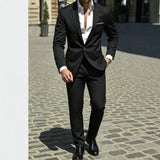 Mens Two-Piece Business Professional Formal Suit