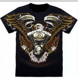 Printed Short-sleeved Leisure Motorcycle