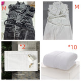 Extended Autumn And Winter Coral Fleece Bathrobe