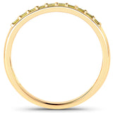 0.27 Carat Genuine Yellow Diamond 14K Yellow Gold Ring (SI1-SI2)