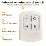5pcs Smart Wireless LED Under-Cabinet Lights – Remote Control