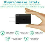 25w Super Fast Charger Type USB-C 10FT Cable For Samsung Galaxy S23 S22 S21 S20