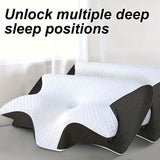 Ergonomic Memory Foam Neck Pillow – Slow Rebound, Back & Side Sleeper