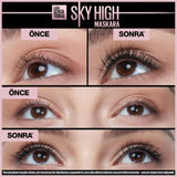 Maybelline New York Lash Sensational Sky High Waterproof Mascara - Lengthening, Curling, Long-Lasting Eye Makeup