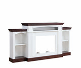 Farmhouse Style Fireplace TV Stand for 70-inch TV
