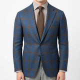 Mens Casual Plaid Jacket With Digital Print