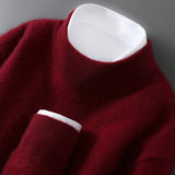 Men's Casual Loose-Fitting Cashmere Base-Layer Sweater