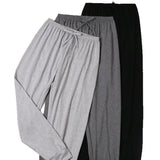 Womens Comfortable Solid-Color Retro Casual Ankle-Fit Pants