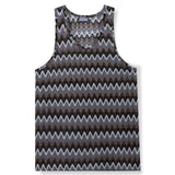 Summer Casual Men's Clothing Retro Style Contrast Color Wave Color Stripes Fabric Vest