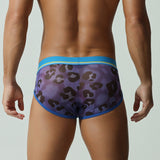 Casual And Versatile Leopard Print Men's Low-rise Briefs