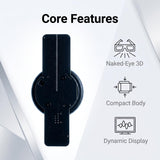 Wiilala LS-12 Ultra HD Mini 3D Holographic Fan, USB 5V3A Power Supply, APP Control, Built-in Speaker For Shop Promotion Holiday Event Decoration