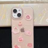 Creative Drop Proof Phone Case Featuring A Little Bear Cake Design