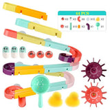 Baby Bath Toys DIY Marble Race Run Assembling Track
