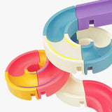 Baby Bath Toys DIY Marble Race Run Assembling Track