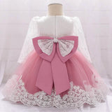 Baby Girls' Basic Christening Floral Dress