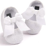 Baby Girls Princess Bowknot Soft Sole Cloth Crib Shoes Sneaker
