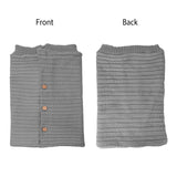 Baby Knit Swaddle Blanket Wrap with Buttons