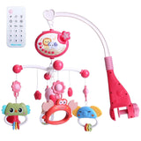 Baby Musical Crib Bed Bell Rotating Mobile Star Projection
