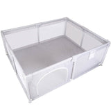 Baby Playpen with Anti-Suction Base Zipper Door