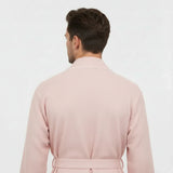 Premium Waffle Piping Robe for Men